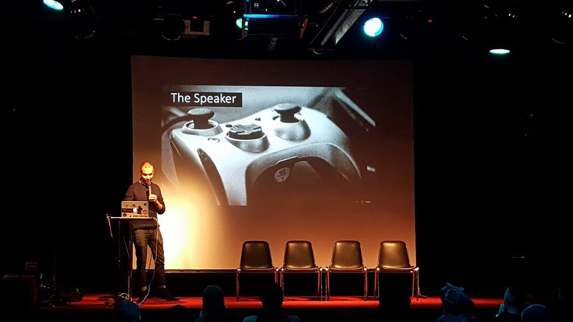 King_Games's tweet photo. Allan Cudicio on stage at #unit2016 conference this weekend discussing how diversity can it be translated into games https://t.co/u795QCLwvw