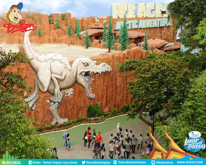 Ancol Taman Impian в твиттере Aaaaada Dinosaurus Besar