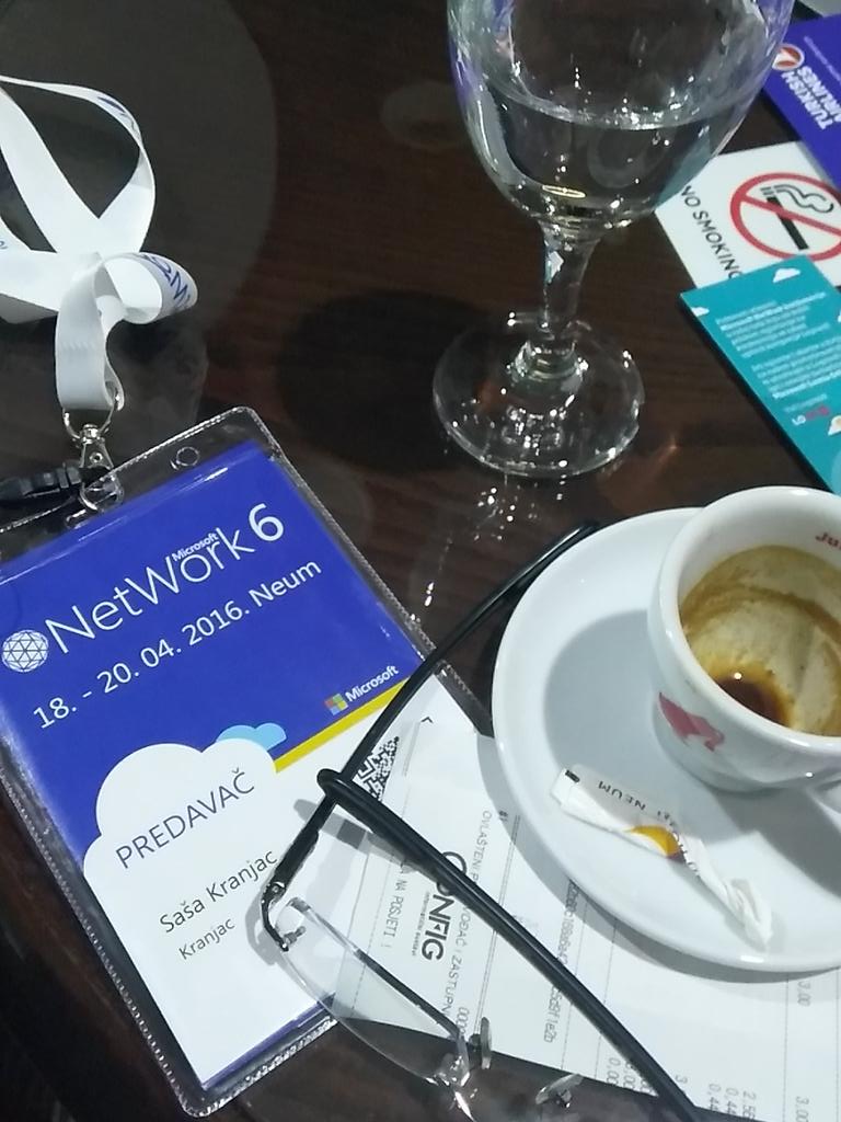 SasaKranjac's tweet photo. 2nd coffee done - druga kafa gotova #NetWork6 #Upoznaj10 #MicrosoftBiH https://t.co/K4a5dbIML2
