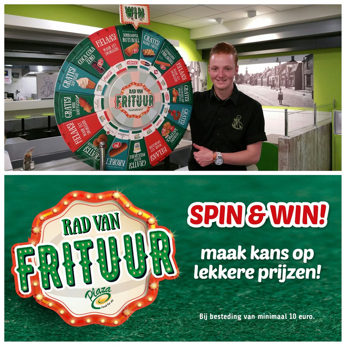 Joehoeoe, we gaan 3 weken lang zwieren, zwaaien, radje draaien! 🎡 #radvanfrituur #alweereenwinnaar #wedraaiendoor 🎁🎉