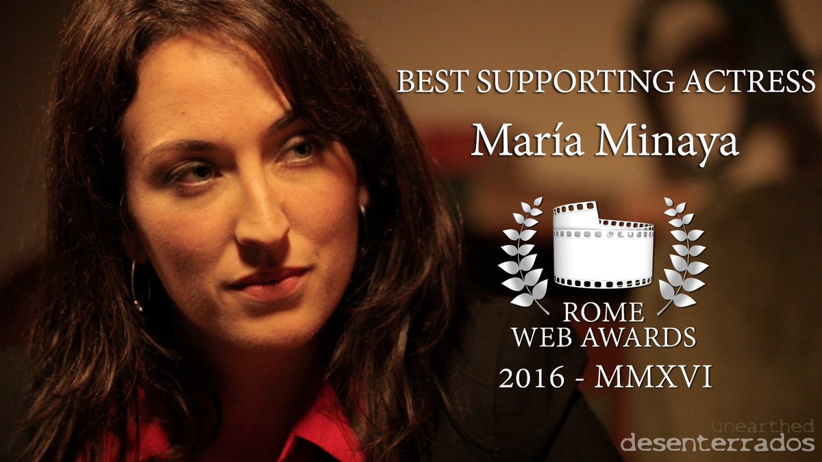 María Minaya, Mejor Actriz de Reparto en Rome Web Awards.
<a href="/Minaya_Maria/">Maria Minaya</a>, Best Supporting Actress at <a href="/RomeWebAwards/">RomeWebAwards</a>.