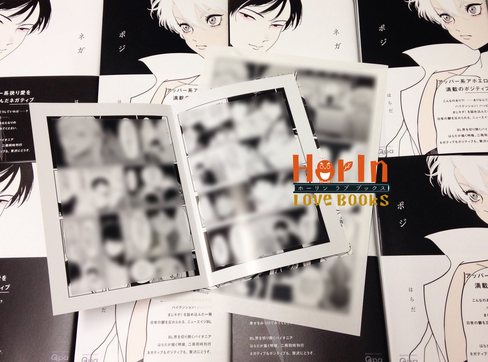 ホーリンラブブックス Sur Twitter 大好評発売中 はらだ先生 ネガ ポジ T Co M5smxsmqwm 2冊セットからご購入いただくと特約店限定の特製リーフレットが付きます さらに出版社さま特製描き下ろしペーパー付き はらだ節がはじける作品集