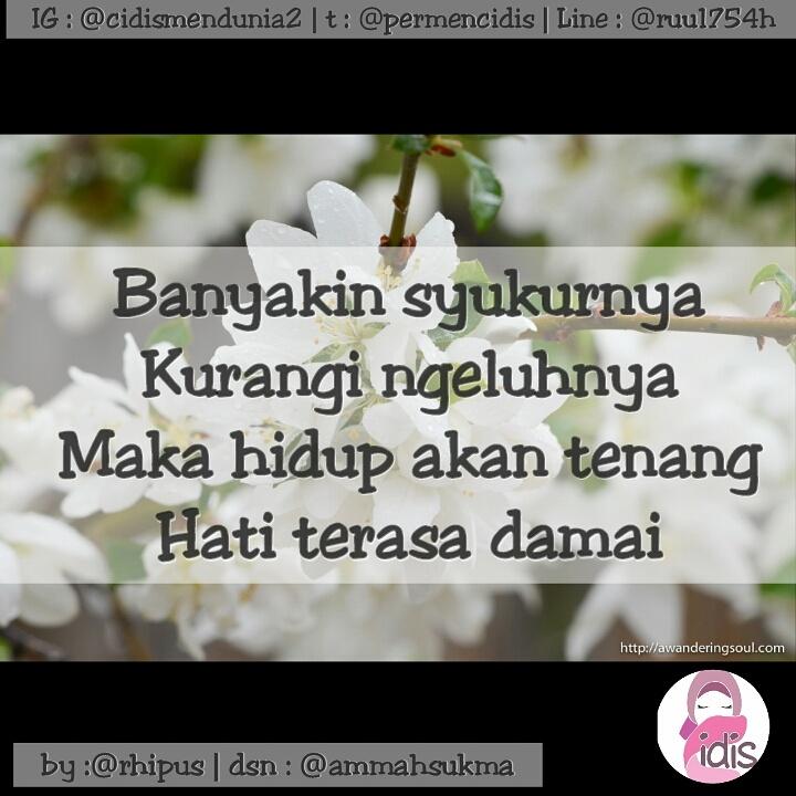 Tidak ada alasan untuk tidak bersyukur cantik :)

#Bersyukur#Cidis#CidisIndonesia#Cidismendunia