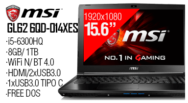 aseuropa's tweet photo. Un #gamer muy barato pero con alma de grande #GL62 6QD https://t.co/CpkrD4UvM2 15.6/i5/8GB/1TB/GTX950M @MSI_IBERIA https://t.co/8wngUnDkE4