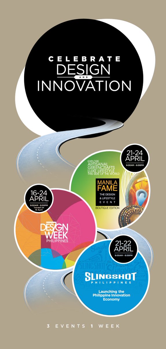CITEMPh's tweet image. 3 Events. 1 Week. Don&apos;t miss it. #ManilaFAME #DesignWeekPh #DWP2016 #SlingshotPh