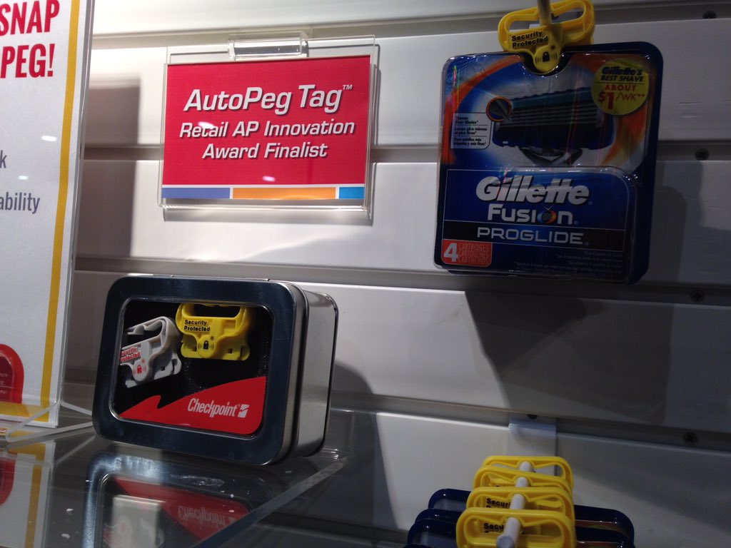 Stop by Booth 525 #RILAap to see a demo of <a href="/CheckpointSys/">Checkpoint Systems</a> AutoPeg tag! Learn why it's an innovation award finalist!