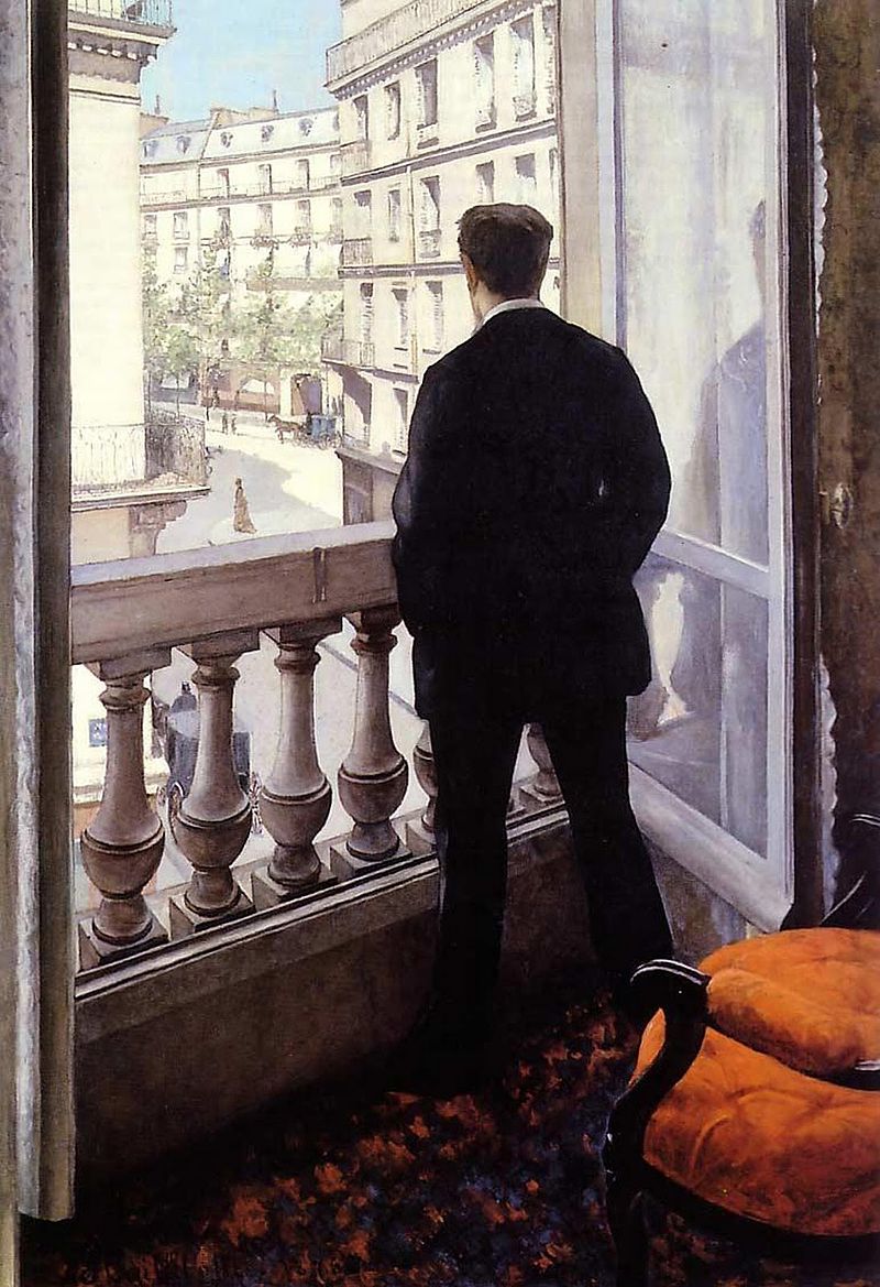 todayisartday's tweet image. &apos;Man at His Window&apos; by #Caillebotte was called anti-artistic because of the &quot;exactitude of the copying&quot;. #WindowWeek
