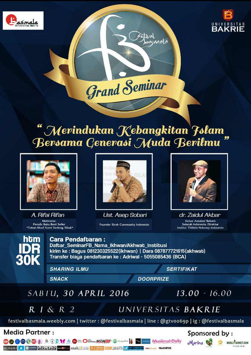 infomalang's tweet photo. Yuk daftar Grand Seminar #FBUB2016 di https://t.co/kxCwQv6E0q | https://t.co/QvOLiDdcUM