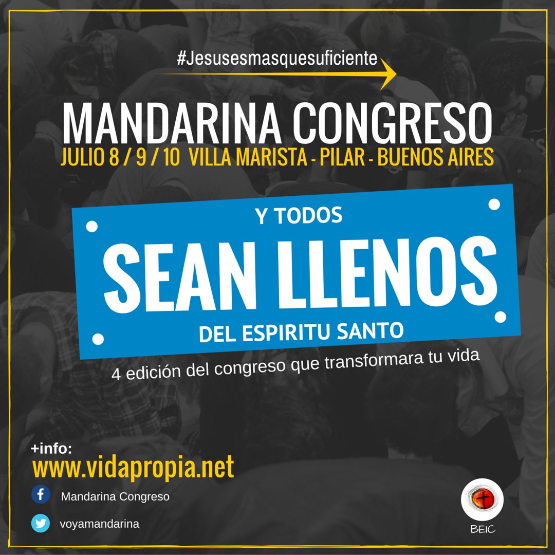 #voyamandarina #MandarinaCongreso2016 Jesus es Mas que Suficiente