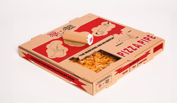 Cajas de pizza que se convierten en pipas de fumar goo.gl/Itxptp