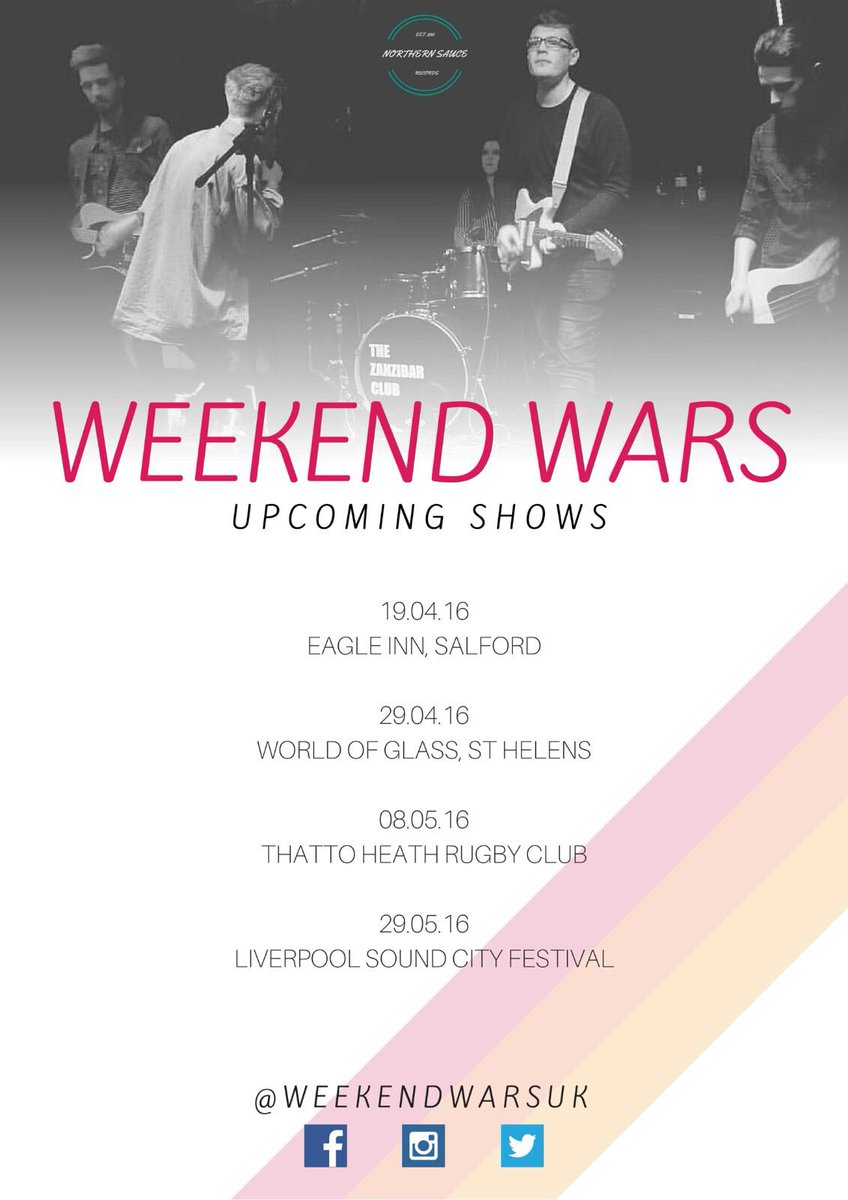 come party with us at one of these xx #weekendwars #indie #liverpoolsoundcity <a href="/SoundCity/">Liverpool Sound City</a>