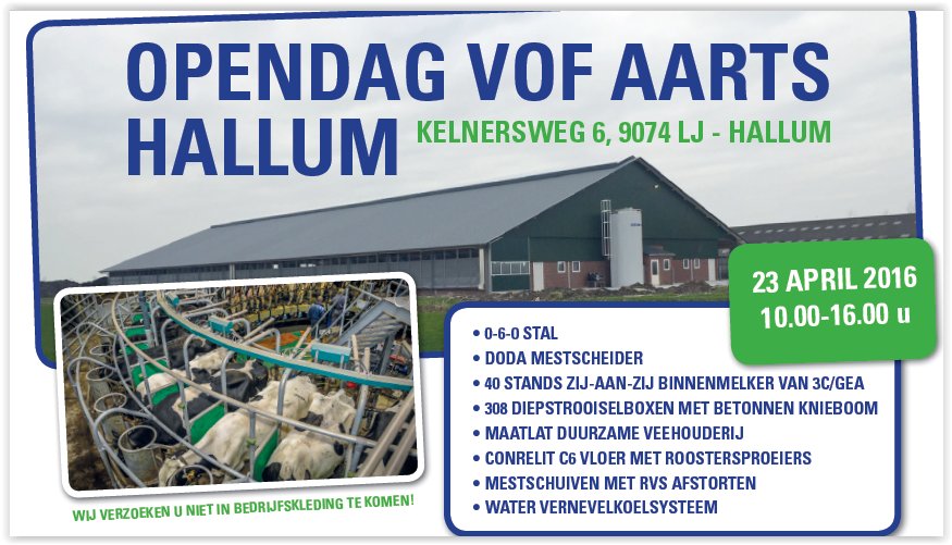 ABVakwerk's tweet photo. Zaterdag 23 april van 10.00 uur tot 16.00 uur open dag van een nieuwe koeienstal! AB Vakwerk is aanwezig. Jij ook? https://t.co/VxBSWrBPOw
