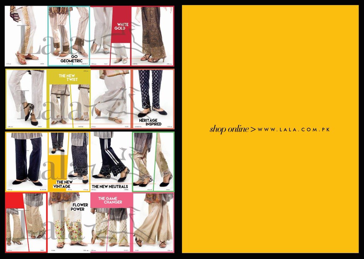Lalatextiles's tweet photo. LALA Fantaisie Trouser Collection
Price @PKR 1,225/-
E-Store: https://t.co/2WQ7DnVKFQ  
#lala #Summer2016 #lawn https://t.co/7N3cBMLhJu