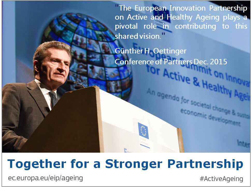 ValentinaTageo's tweet photo. @EU_Commission to announce the results of the #eipaha calls for #commitments16 today at 3pm CET #activeageing https://t.co/5rCLDanb7n
