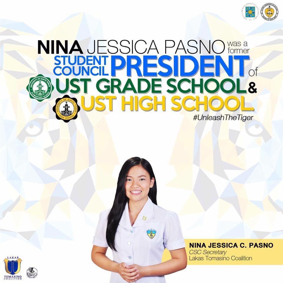 tyradejon's tweet photo. Hi, UST friends! Please support #SecretaryPasno π A true student-leader worthy of your vote π― https://t.co/MnJTplflzI