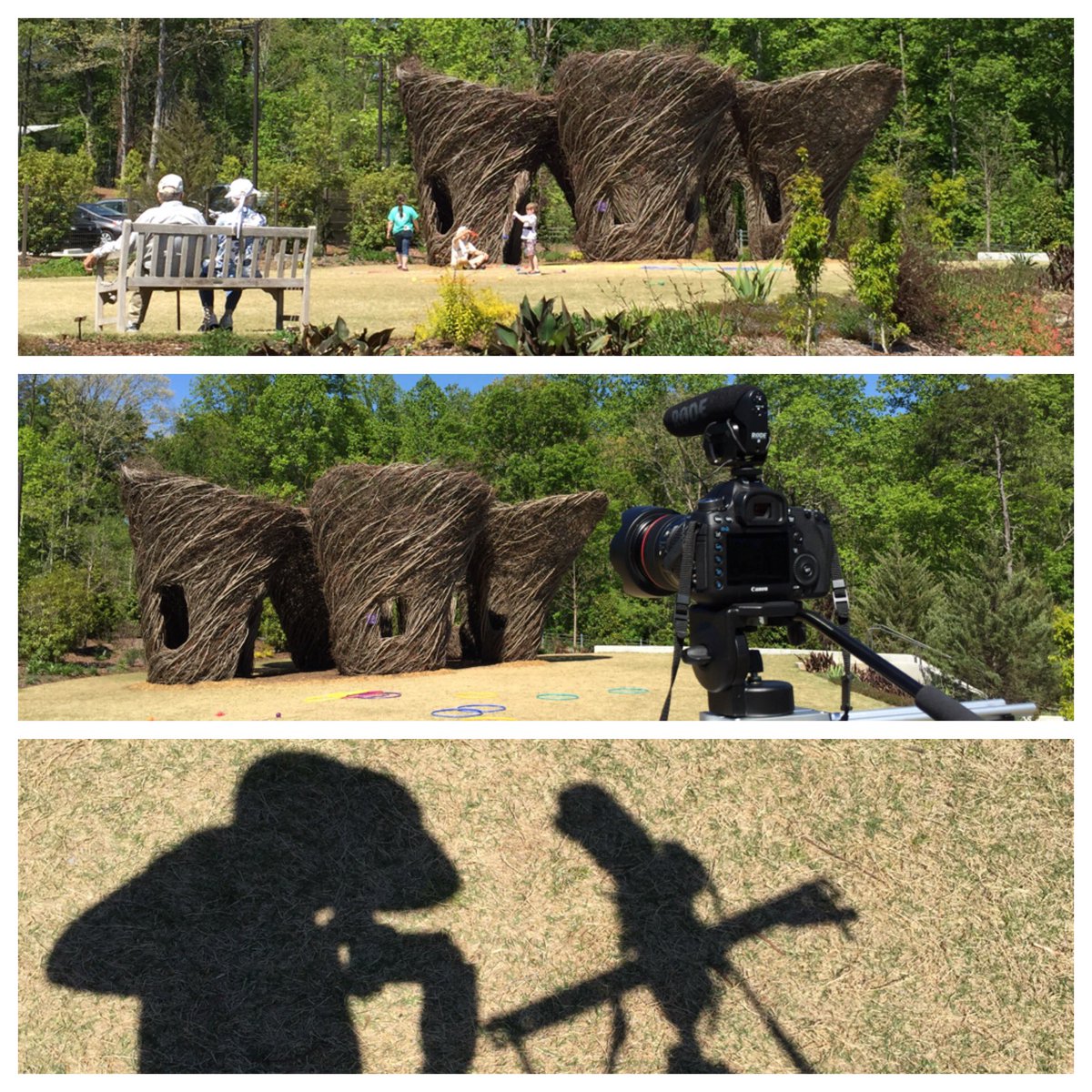 Felipe Barral (@fbarral) on Twitter photo Filming the finished Stickworks installation by Patrick Dougherty at <a href="/AtlBotanical/">Atlanta Botanical Garden</a> Gainesville, soon on @ArtsATLcom Filming the finished Stickworks installation by Patrick Dougherty at <a href="/AtlBotanical/">Atlanta Botanical Garden</a> Gainesville, soon on @ArtsATLcom
