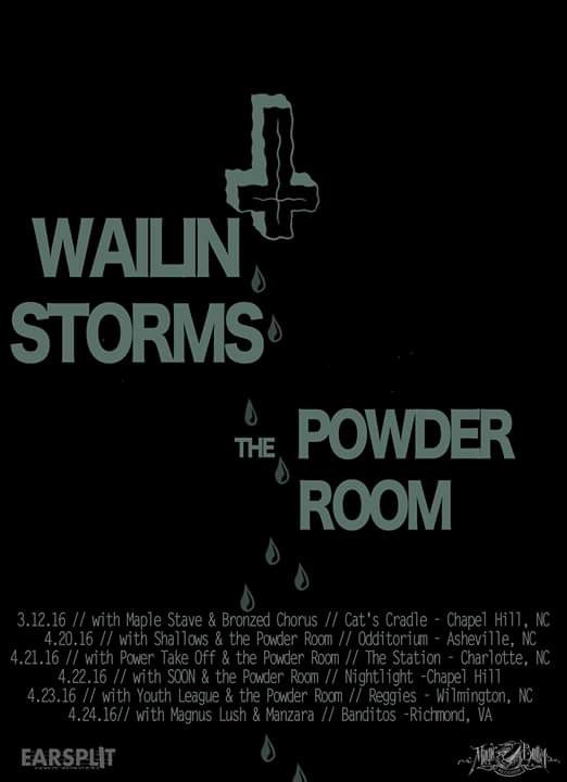 Sup y'all? We're playing some shows in NC this week with <a href="/WailinStorms/">Wailin Storms</a> <a href="/SOON_NC/">SOON</a> <a href="/ptOnoiserock/">gUS eNGSTROM (loudamps)</a> <a href="/YouthLeagueBand/">Youth League</a>
