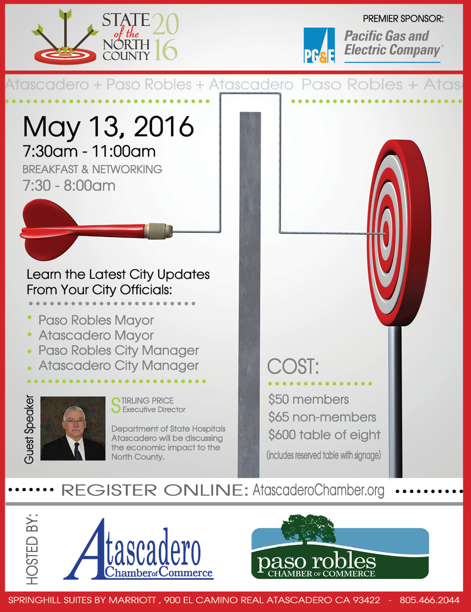 Tickets Available #StateofTheNorthCounty #Atascadero #PasoRobles Seats are going fast: atascaderochamber.org/events/events.…