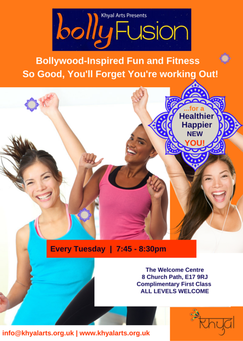 It never feels like exercise when it’s BollyFusion! Join in the fun fusion of Bollywood, modern dance and fitness.