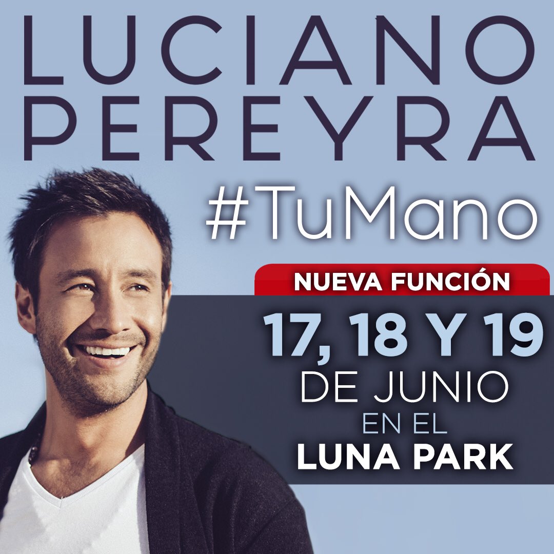 LucianoPereyra's tweet photo. Felicidad!!  nueva función 19 d junio! Entradas a la venta a partir d las 20 hs #TuMano ✋🏽❤️ https://t.co/VX8Z0ua4tU https://t.co/mbUl02tFtH
