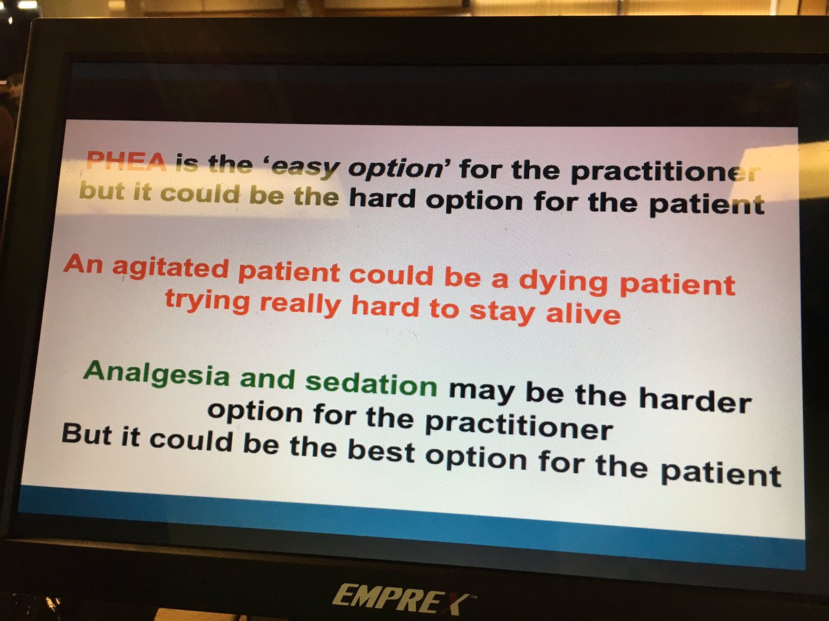 #Traumacare16 some final thoughts on agitation from Andy Thurgood