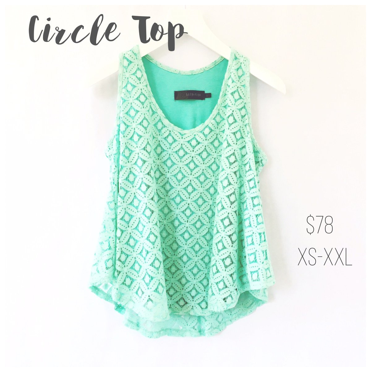 lilyandmigs's tweet photo. https://t.co/NfIgyuFTmx - For #sale! Delicate Mint Green  Lace Sleeveless Circle Top | via @SpreesyCo - #deals https://t.co/qozE0mLpvY