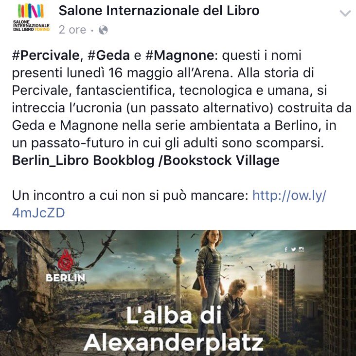 Stanza23's tweet photo. Io porto i panini. RT @Berlin_Libro: Al @SalonedelLibro con @Stanza23 lunedì 16 maggio. #siateci! https://t.co/iSRhg4awPp
