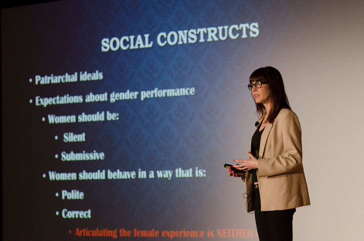 Andrea Rogers speaking about confessionalist singer-songwriters and the female experience! #TEDxGSU16 #TEDxTalks