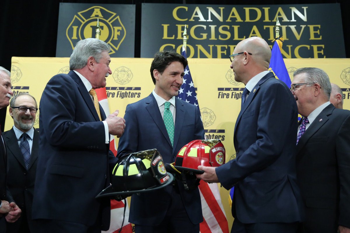 Every day, firefighters work hard to keep our communities safe. Thanks <a href="/IAFFCanada/">IAFF Canada Fire Fighters - Pompiers AIP Canada</a>! #iaffcdnleg