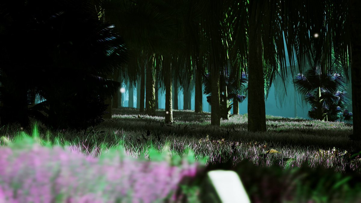 ExtroForge's tweet photo. This forest - we feel a presence. Something sentient, yet not human. What was that? #indiedev #gamedev https://t.co/hYOC2PniO4