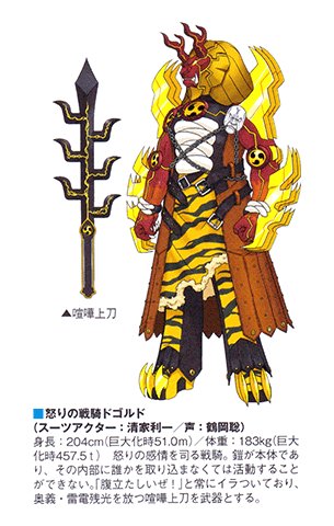 獣電戦隊キョウリュウジャー 怒りの戦騎ドゴルド (声優:鶴岡聡）