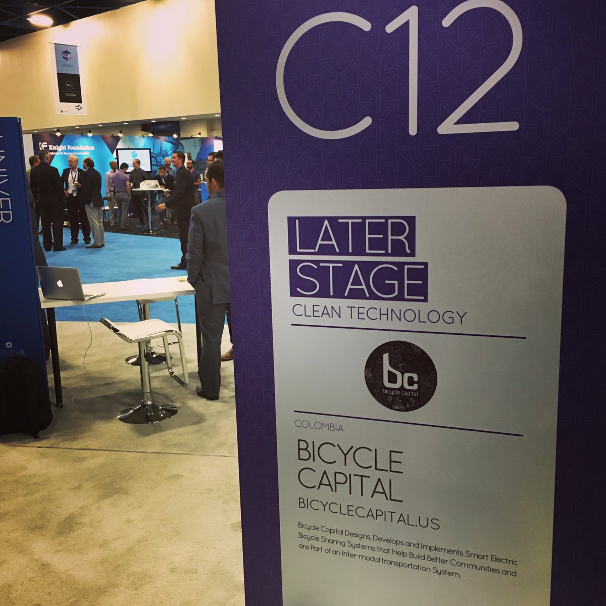 BicycleCapital's tweet photo. Great #startups, great #Ideas at #emerge2016, come check our booth and learn about our #urbanmobility solutions https://t.co/3DIfnzONnX
