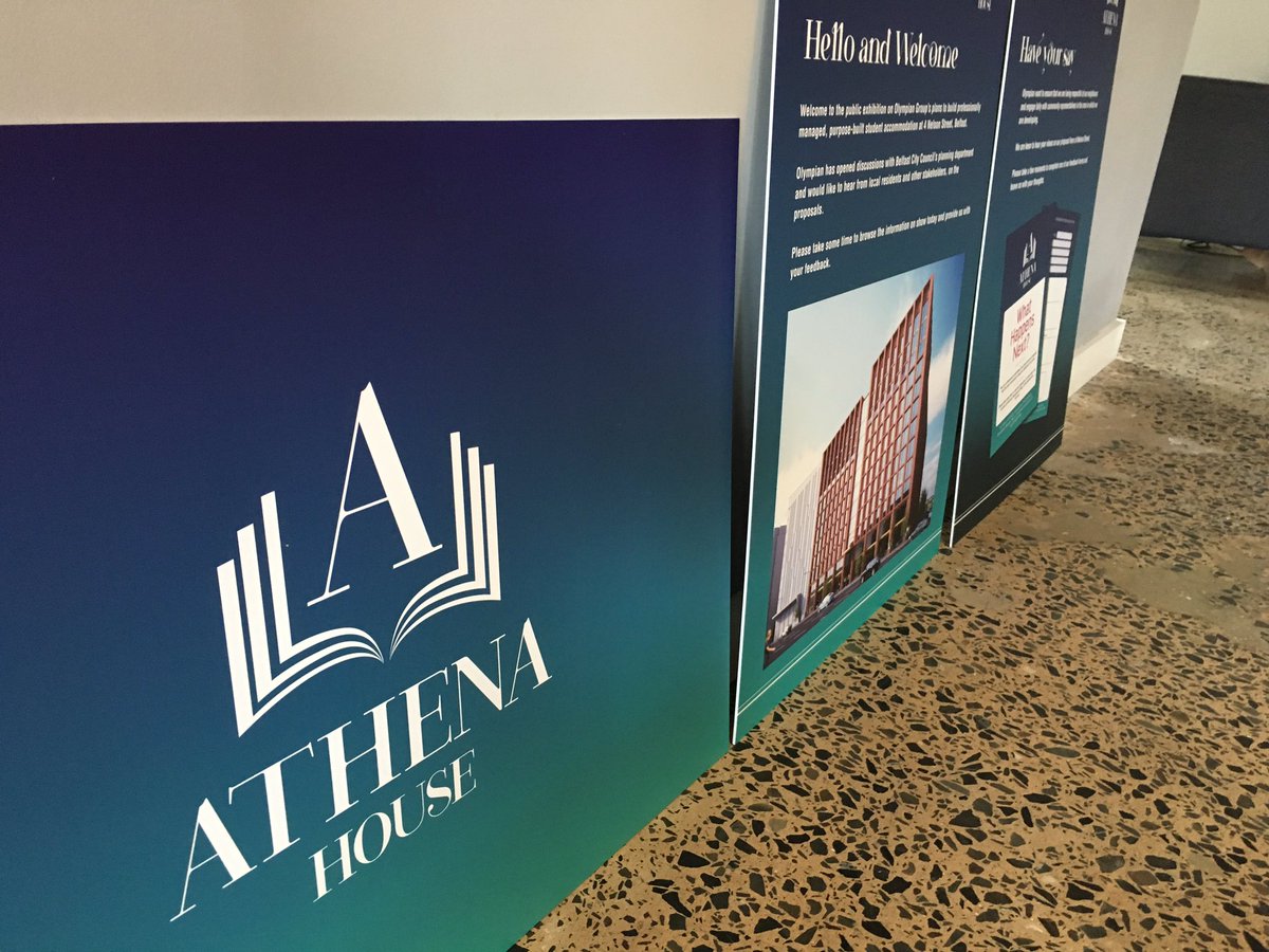 CB_PRandPA's tweet photo. All ready to rock for our next community consultation exhibition tomorrow in Belfast #athenahouse https://t.co/pVsb1bIS46