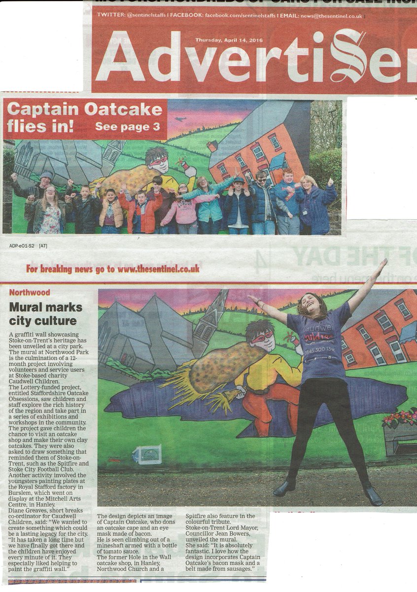 Recent mural project working with Caudwell Children on their Oatcake Obsessions project