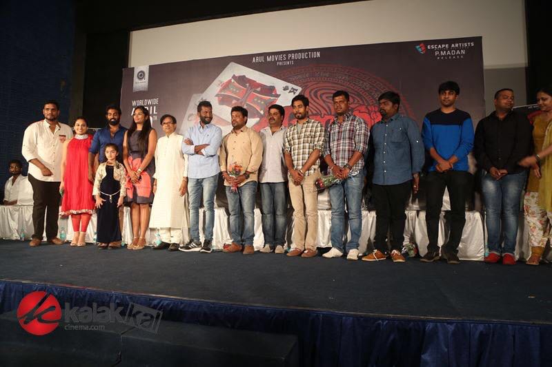 KalamMovie's tweet photo. The grand press meet that made our day more complete with @LakshmiPriyaaC and @poojagallyot! An amazing day!! https://t.co/lc9p1niGZP