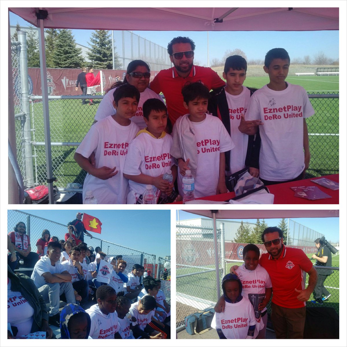 We had a great day yesterday with <a href="/dwaynederosario/">DERO</a> and friends <a href="/StorefrontKGO/">The Storefront</a> and <a href="/EznetPlay/">Tom Stewart</a> @ the <a href="/TorontoFCII/">Toronto FC II</a> game