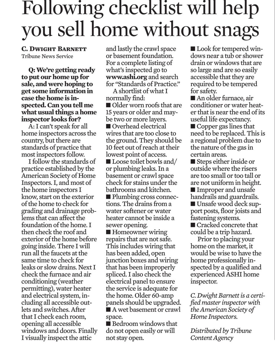 TrueCleanIL's tweet image. What might a home inspector look for?  Find out.  Call True Clean at 309-664-8577.  Carpet, duct cleaning &amp;amp; more!