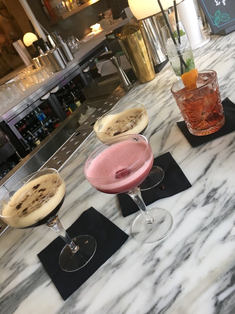 JoannaSimpson's tweet photo. Tasting cocktails @SanCarlo_Group #bottega #manchester with
@dronsfieldsclub #itISwork #lovemyjob https://t.co/JnRtQoygJb
