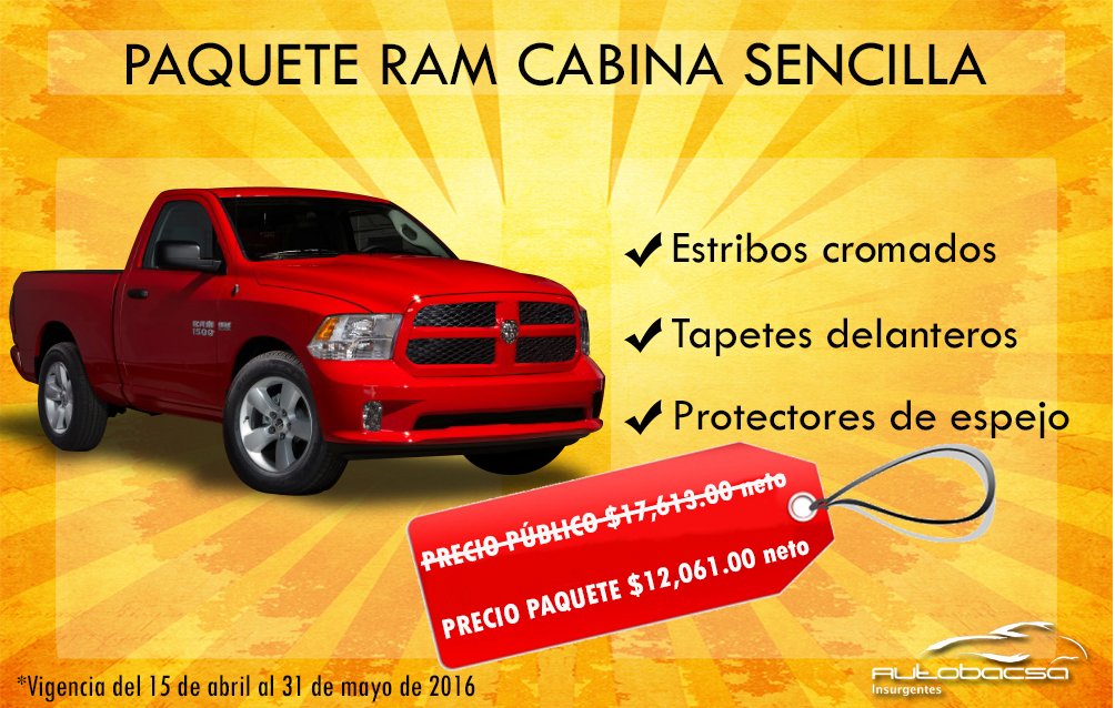 AutobacsaLeon's tweet photo. ¿Tienes una Ram Cabina Sencilla? Accesorizala con el paquete que tenemos exclusivamente para ti! https://t.co/eJqL5aYAri