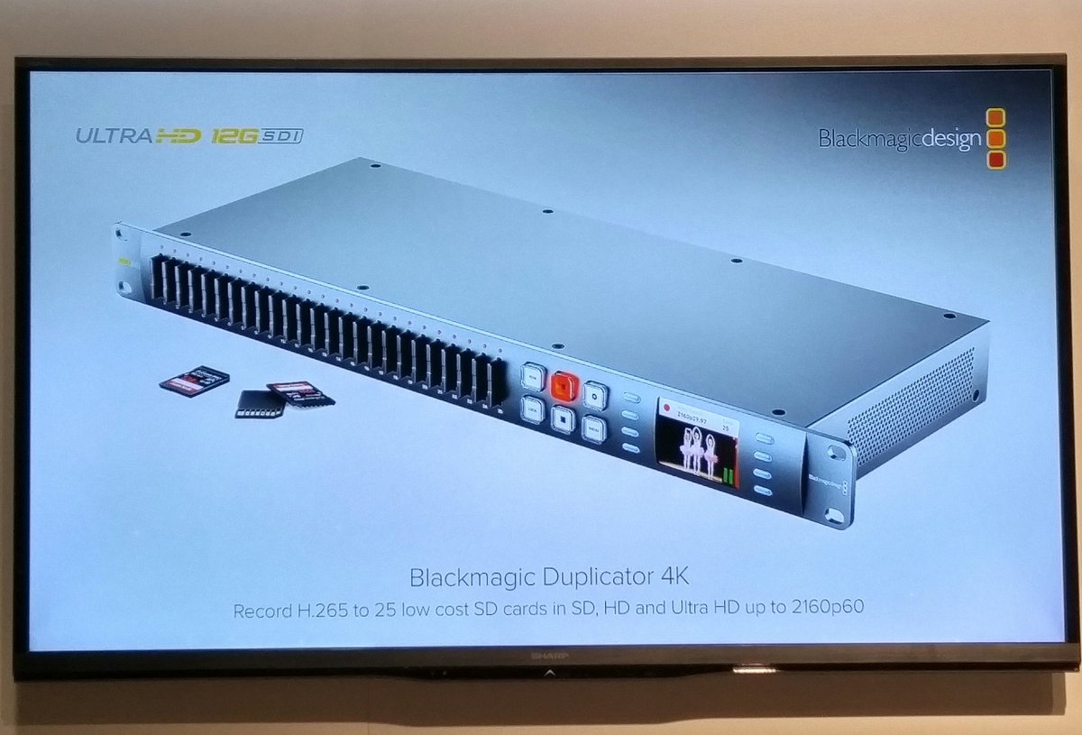 4k BlackMagic Duplicator! Up to 25 SD cards at once! Bye Bye #Blu-Ray <a href="/CreativeCOW/">Creative COW</a>