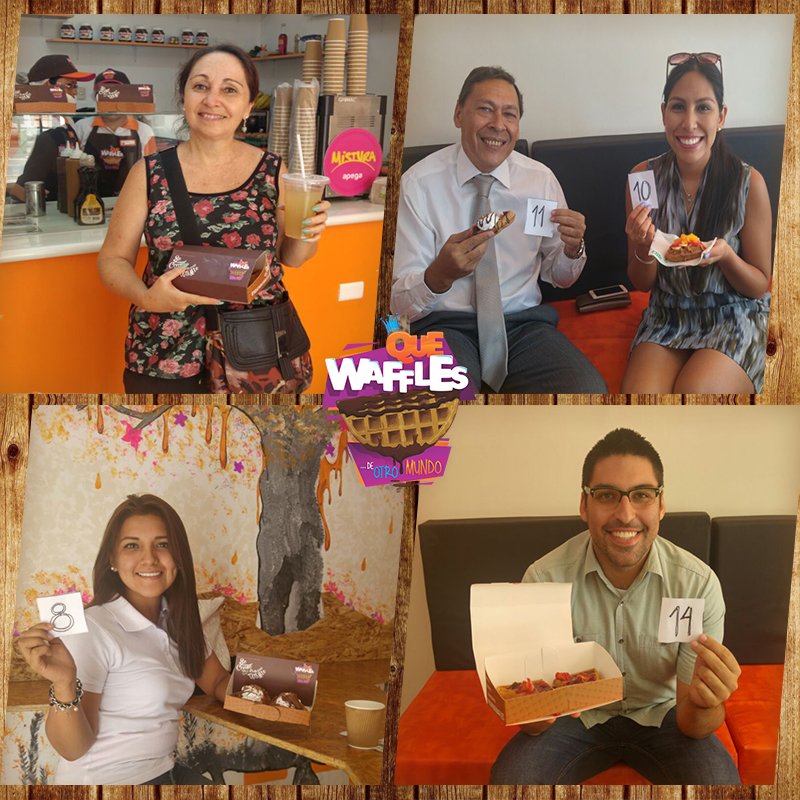QWafflesOficial's tweet photo. Muchísimas personas nos han acompañado hoy en nuestra inauguración y se comieron su #Waffle GRATIS #QueWaffles https://t.co/oYdg2lIaFb