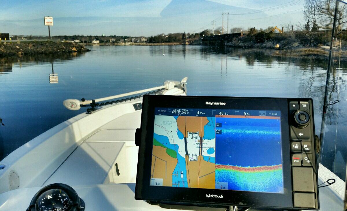 riptidefishing's tweet image. Raymarine eS128  and MotorGuide Xi5