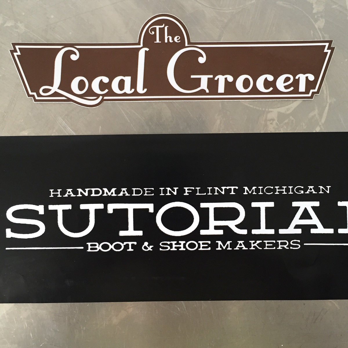 tenacitybrewing's tweet image. Love getting stickers from fellow #Flint #kickstarters ! @ecaudell #sutorial #flintfwd #beerforflint @kickstarter