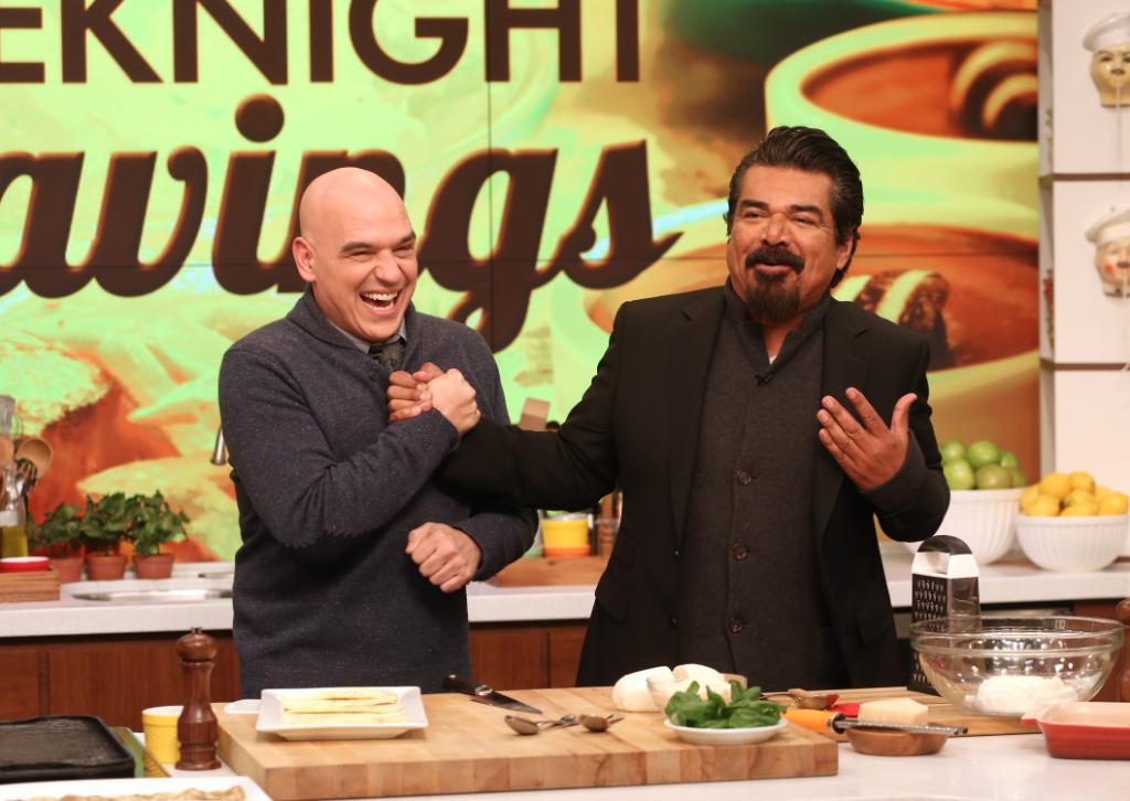 thechew's tweet image. It&apos;s double the fun w/ @GeorgeLopez &amp;amp; @MonicaBrown as we satisfy those nightly cravings all hour long! #TheChew