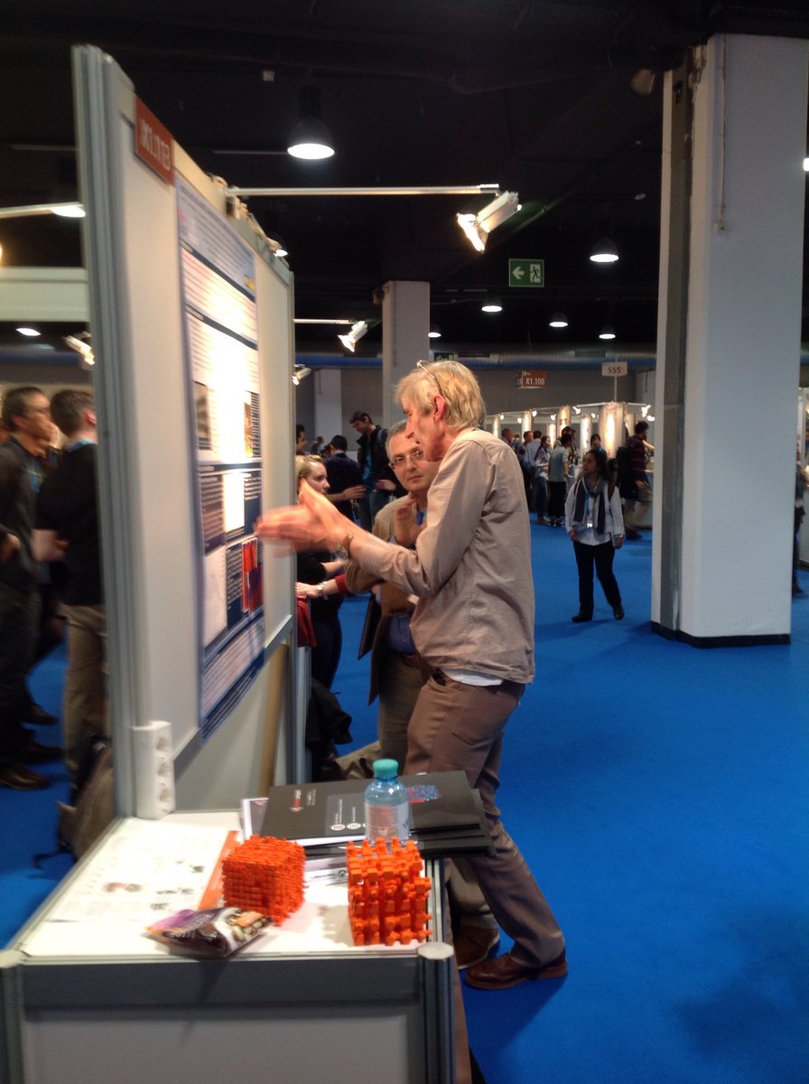 DrGvanK's tweet photo. First of four @NERCscience presentations #EGU2016 of our #soil #water repellence team, with 3D @PoreXpert_UoP model! https://t.co/dRMrrKONjt