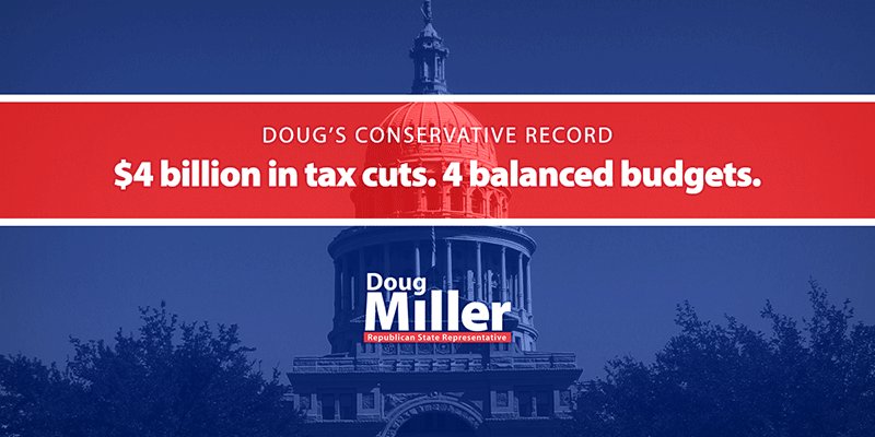 DougForTexas's tweet image. On #TaxDay, remember that despite what Washington tells us, we CAN cut taxes &amp;amp; balance the budget! #txlege #TXHD73