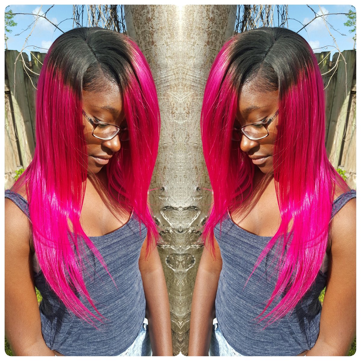 GetEmpressd's tweet photo. Illusiin part, custom color, quickweave #browardhairstylist#miamihairstylist#quickweave https://t.co/AOgaBF4Dxy
