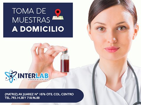 labInterlab's tweet image. Servicio a domicilio