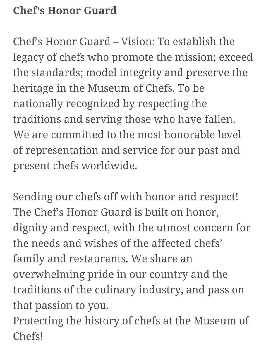 MuseumofChefs's tweet photo. #ChefsHonorGuard #WorldChefsHonorGuard #sysco #usfoods #nrashow #mayor #restaurant #culinary #food #cookware #knives https://t.co/FaJIX2iJQs