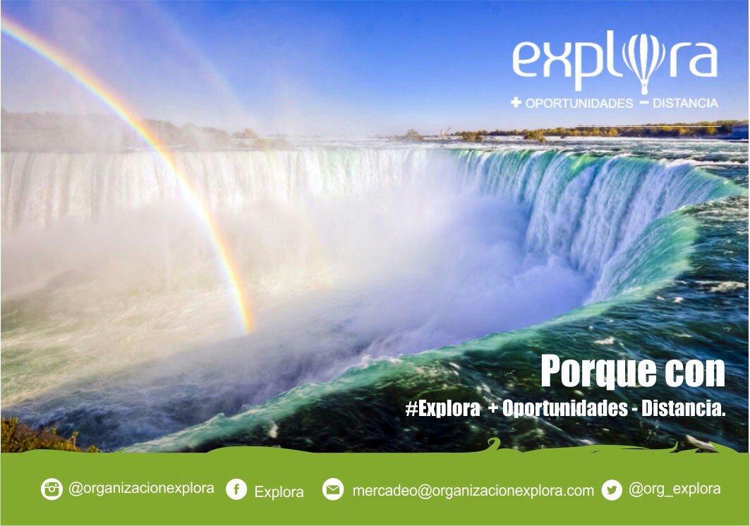 explora_edu's tweet photo. Las cataratas del Niágara, ubicadas en la zona noreste de América del Norte frontera entre los USA y Canadá. https://t.co/5NhE5m0dS0